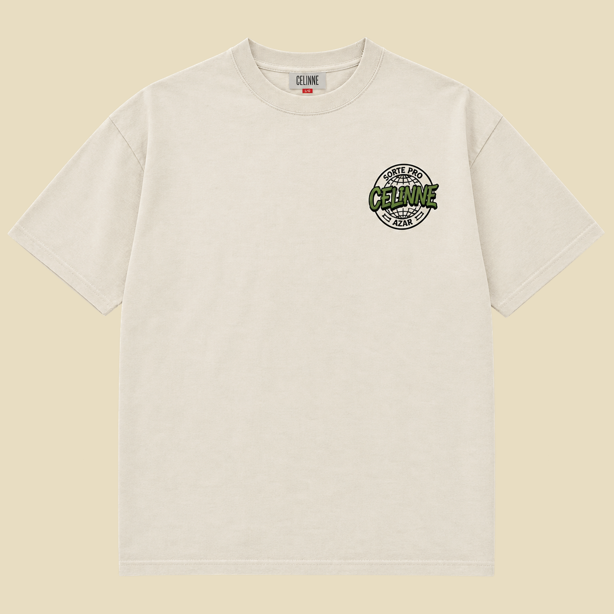 Camiseta Sorte Pro Azar Celinne - Off White